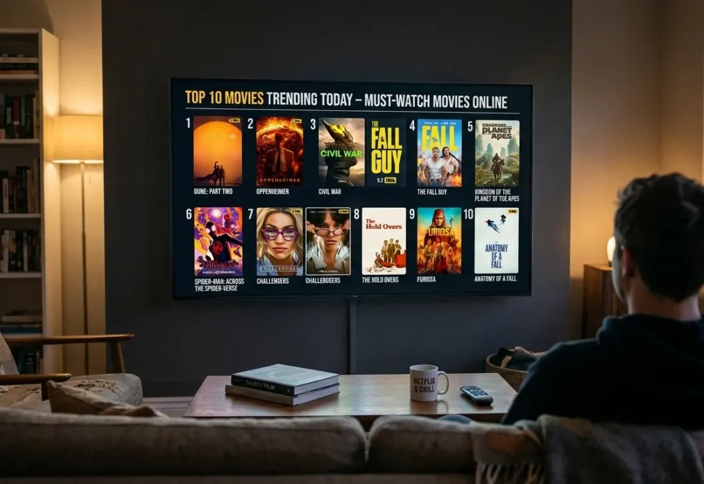 Top 10 Movies Trending Today – Must-Watch Movies Online
